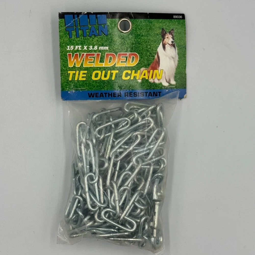 Titan 15ft Welded Tie Out Chain for Dogs